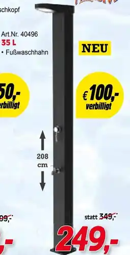 Zgonc Alu luxus solarduschen Angebot