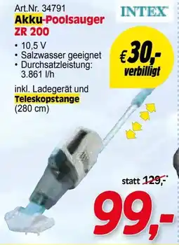 Zgonc INTEX Akku-Poolsauger ZR 200 Angebot