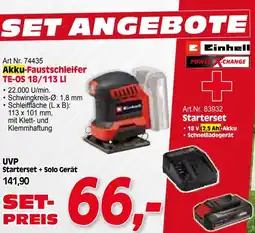 Zgonc E Einhell Akku-Faustschleifer TE-OS 18/113 Li Angebot