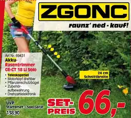 Zgonc ZGONC Rasentrimmer GE-CT 18 Li Solo Angebot