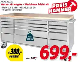 Zgonc Werkstattwagen + Werkbank Edelstahl Angebot