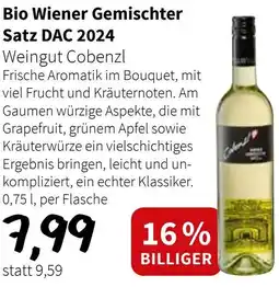 Der Grissemann Weingut Wieninger Bio Wiener Gemischter Satz DAC 2024 Angebot