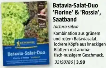 Bauhaus Batavia Salat Duo Florine & Rossia, Saatband Angebot