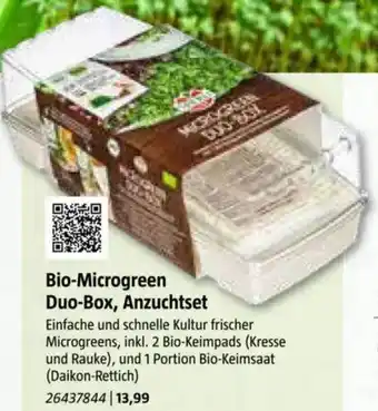 Bauhaus Bio-Microgreen Duo-Box, Anzuchtset Angebot