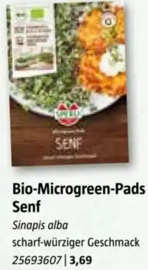 Bauhaus Bio-Microgreen-Pads Senf Angebot