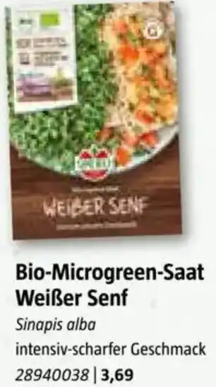 Bauhaus Bio-Microgreen-Saat Weißer Senf Angebot