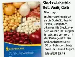Bauhaus Steckzwiebeltrio Rot, Weiß, Gelb Angebot