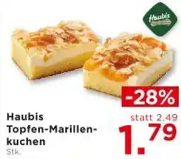 Unimarkt Haubis Topfen-Marillen- kuchen Angebot