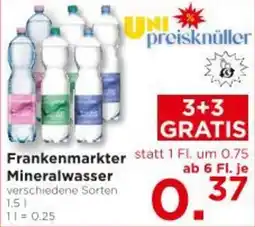 Unimarkt Frankenmarkter Mineralwasser Angebot