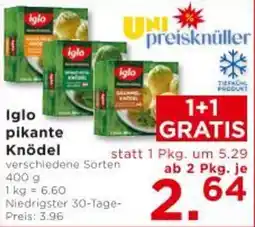 Unimarkt Iglo pikante Knödel Angebot