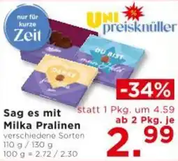 Unimarkt Milka Pralinen Angebot