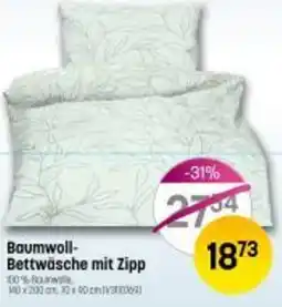 Reiter Baumwoll-Bettwäsche mit Zipp Angebot