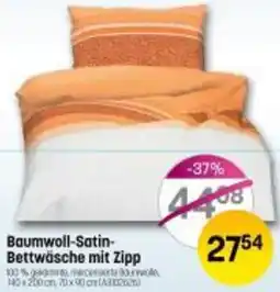 Reiter Baumwoll-Satin-Bettwäsche mit Zipp Angebot