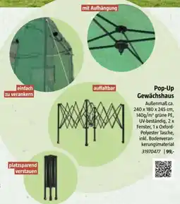 Bauhaus Pop-Up Gewächshaus Angebot
