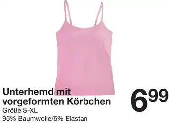 Zeeman Unterhemd mit vorgeformten Körbchen Angebot