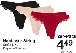 Zeeman Nahtloser String Angebot