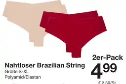 Zeeman Nahtloser Brazilian String Angebot