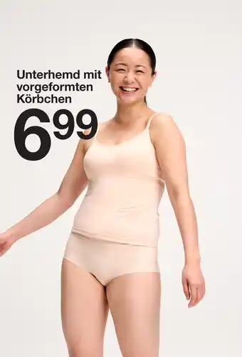 Zeeman Unterhemd mit vorgeformten Körbchen Angebot