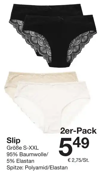 Zeeman Slip Angebot