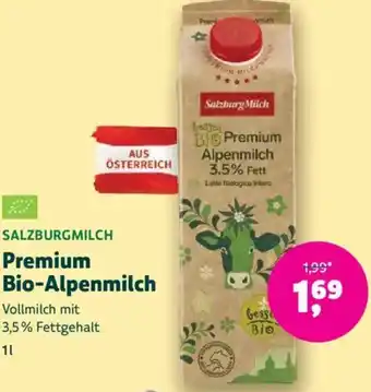 Denn's Biomarkt SalzburgMilch Premium BioAlpenmilch 3.5% Fett Latte Biologico Intero Alpenmilch Angebot