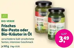 Denn's Biomarkt BIO-VERDE Frisches Bio Pesto oder. Bio Kräuter in Öl Angebot