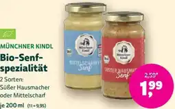 Denn's Biomarkt MÜNCHNER KINDL Bio Senf spezialität Angebot