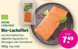 Denn's Biomarkt MEINE LIEBLINGE Bio Lachsfileaus kontrolliert bio- logischer Aquakultur in Norwegen oder Schottland Angebot