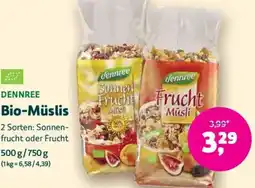 Denn's Biomarkt DENNREE Bio Müslis Angebot