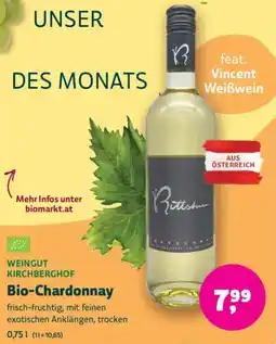 Denn's Biomarkt WEINGUT KIRCHBERGHOF Bio Chardonnay Angebot