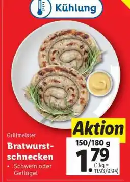 Lidl Bratwurstschnecken Angebot