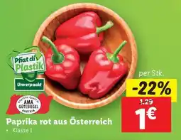 Lidl Paprika rot aus Österreich Angebot