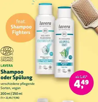 Denn's Biomarkt lavera Shampoo oder Spülung Angebot