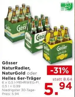Unimarkt Gösser NaturRadler, NaturGold oder Helles Angebot