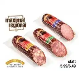 Maximarkt Spezial, Feine oder Käswurst Maximarkt Angebot