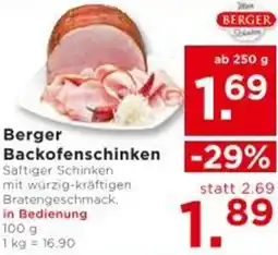 Unimarkt Berger Backofenschinken Angebot