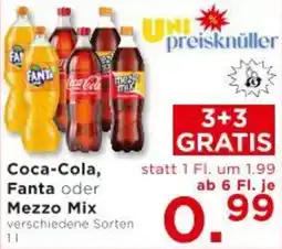 Unimarkt Coca-Cola, Fanta oder Mezzo Mix Angebot