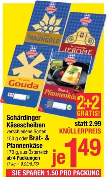 Maximarkt Schärdinger Käsescheiben oder Brat- & Pfannenkäse Angebot