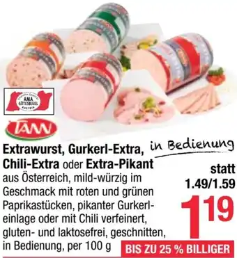 Maximarkt Extrawurst, Gurkerl-Extra, Chili-Extra oder Extra-Pikant Angebot