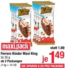 Maximarkt Ferrero Kinder Maxi King Angebot