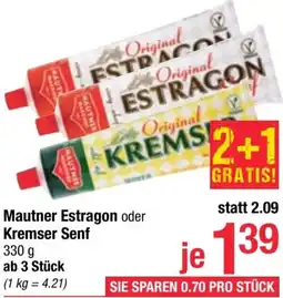 Maximarkt Mautner Estragon oder Kremser Senf Angebot