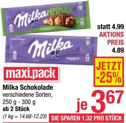 Maximarkt Milka Schokolade Angebot