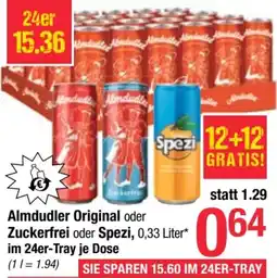 Maximarkt Almdudler Original oder Zuckerfrei oder Spezi Angebot