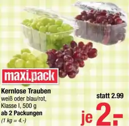 Maximarkt Kernlose Trauben Angebot