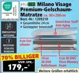 Norma Milano Visage Premium-Gelschaum- Matratze Angebot