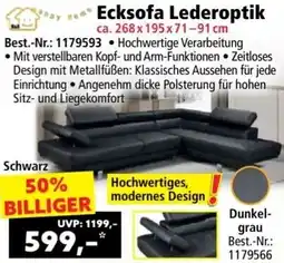 Norma Ecksofa Lederoptik Angebot