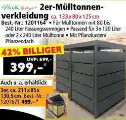 Norma 2er-Mülltonnen- verkleidung Angebot