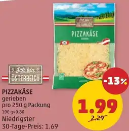 PENNY Pizzakäse Angebot