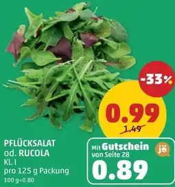 PENNY Pflücksalat od. rucola Angebot