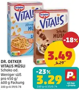 PENNY Dr. oetker vitalis müsli Angebot