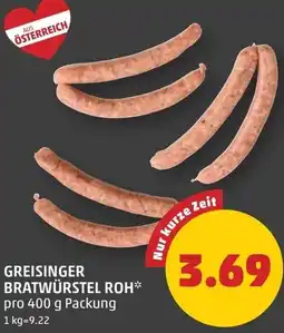PENNY Greisinger bratwürstel roh Angebot